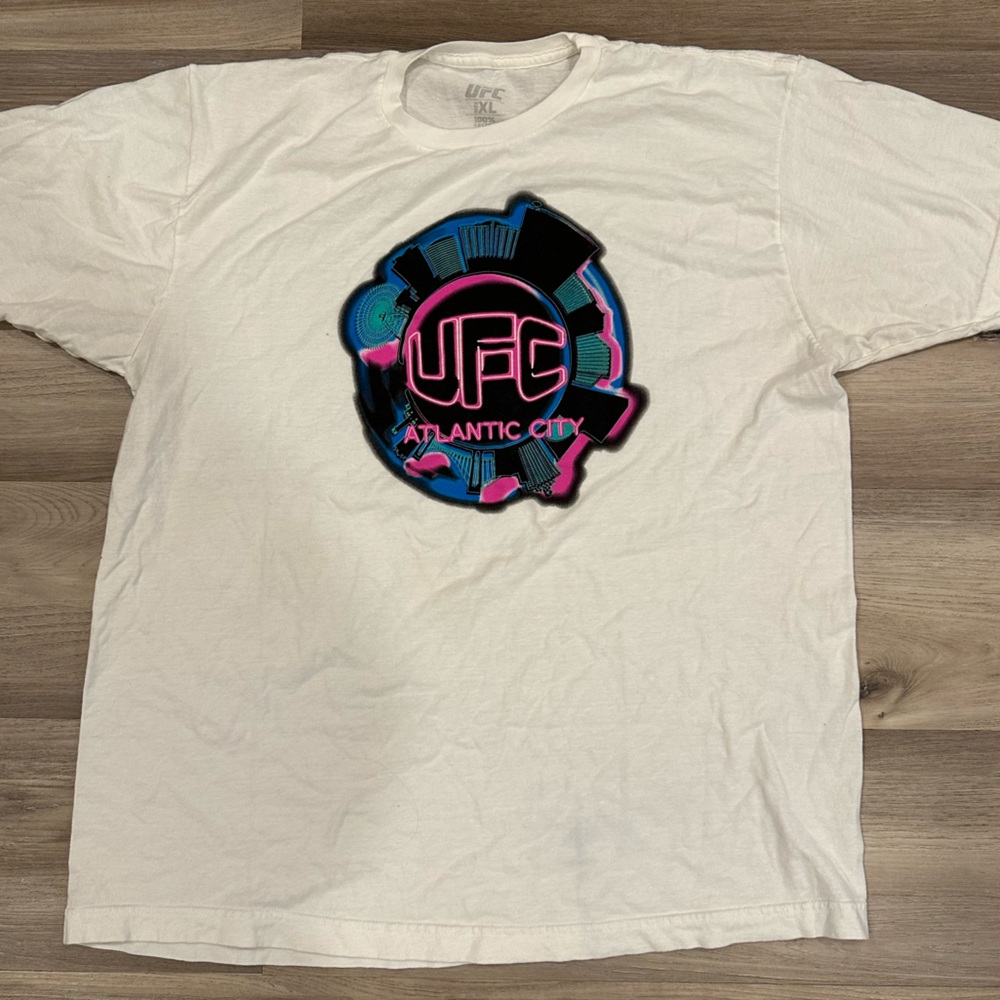 UFC White Cotton T-Shirt